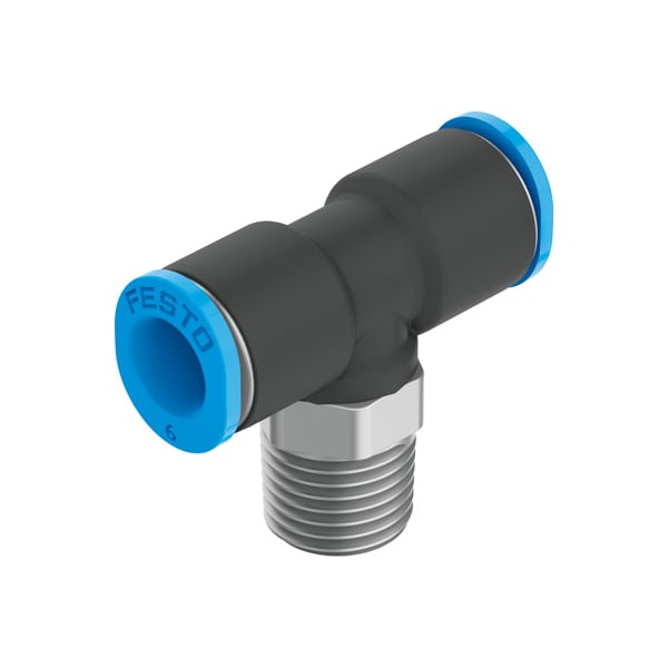 Festo Push-In T-Fitting QSMT-1/8-6 QSMT-1/8-6 - main